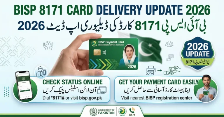 BISP 8171 Card Delivery Update 2026 Check Status Online & Get Your Payment Card Easily