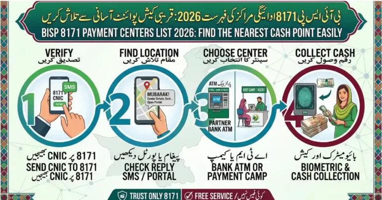 BISP 8171 Payment Centers List 2026 – How to Find the Nearest Cash Point Easily