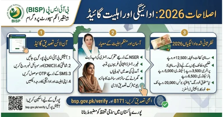 Benazir Income Support Programme Reforms 2026 – Payments, Eligibility & Online Verification Guide