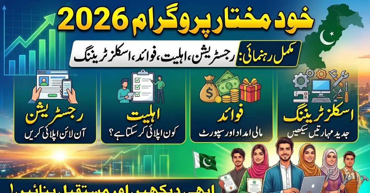 Khud Mukhtar Program 2026 Registration, Eligibility, Benefits & Skills Training Guide