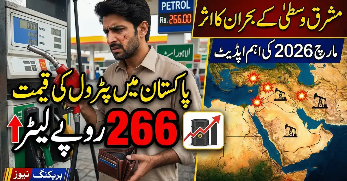 Petrol Price in Pakistan Hits Rs. 266 After Middle East Crisis – March 2026 Update