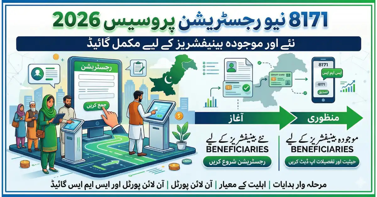 The 8171 New Registration Process 2026 under the Benazir Income Support Programme (BISP) continues to provide financial help to millions of deserving families in Pakistan